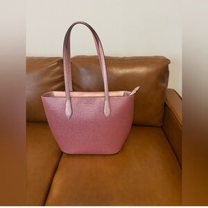 kate spade Metallic Pink Glitter Tote